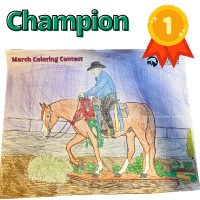 2025 Coloring Contest 10 & Under Champion